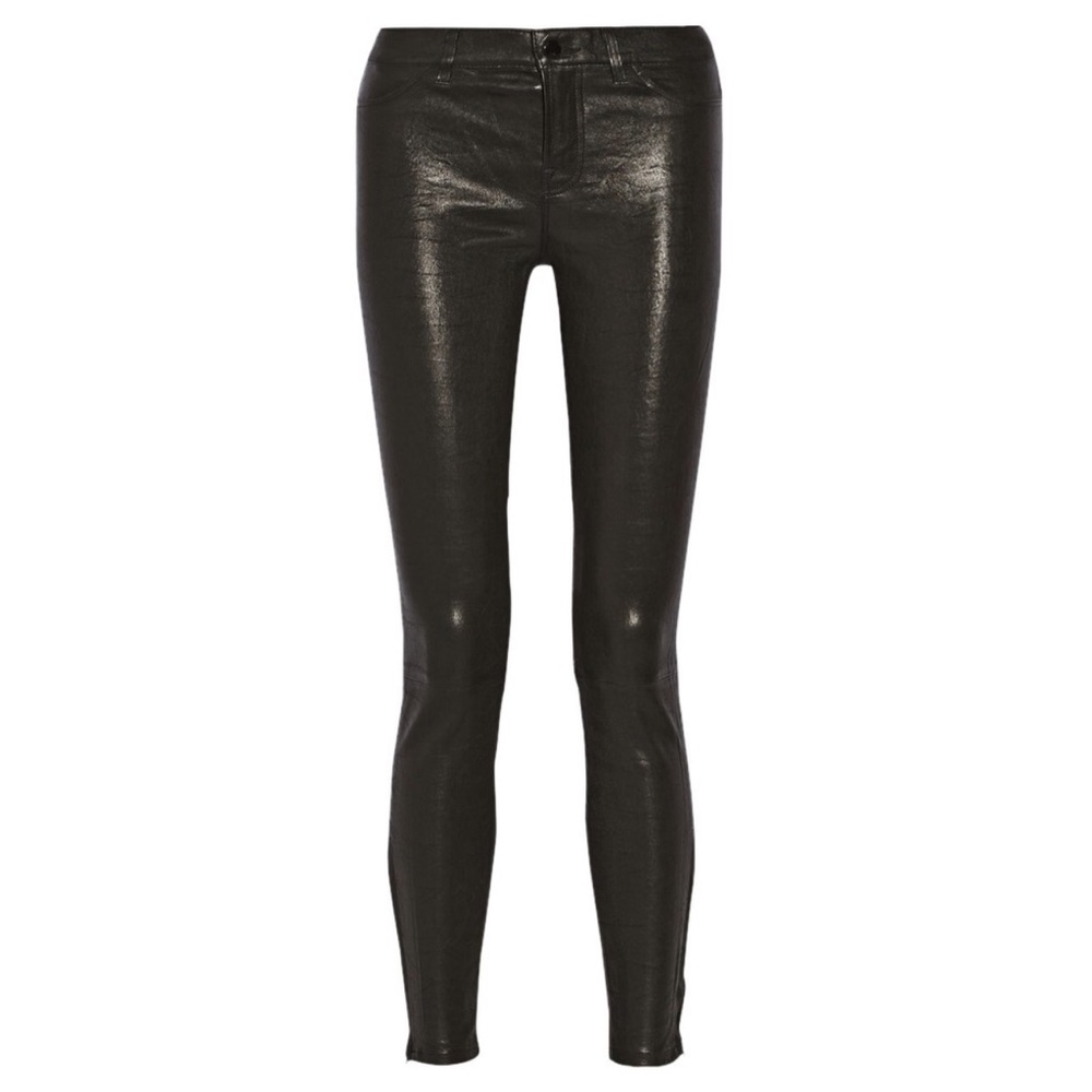 J Brand Black Leather Pants Legging Jean rag bone